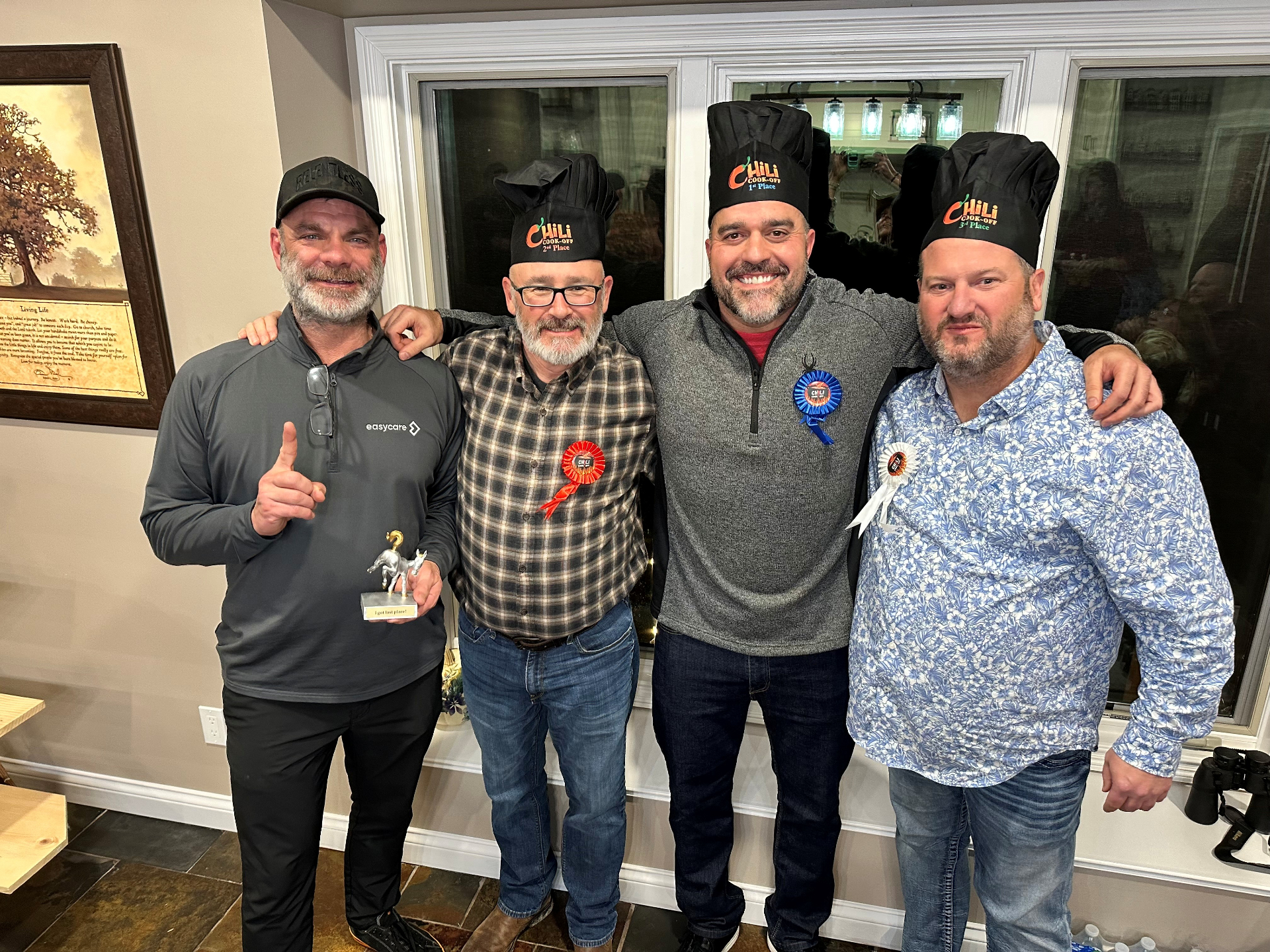Dom Zappia enjoying a chili cook-off with friends