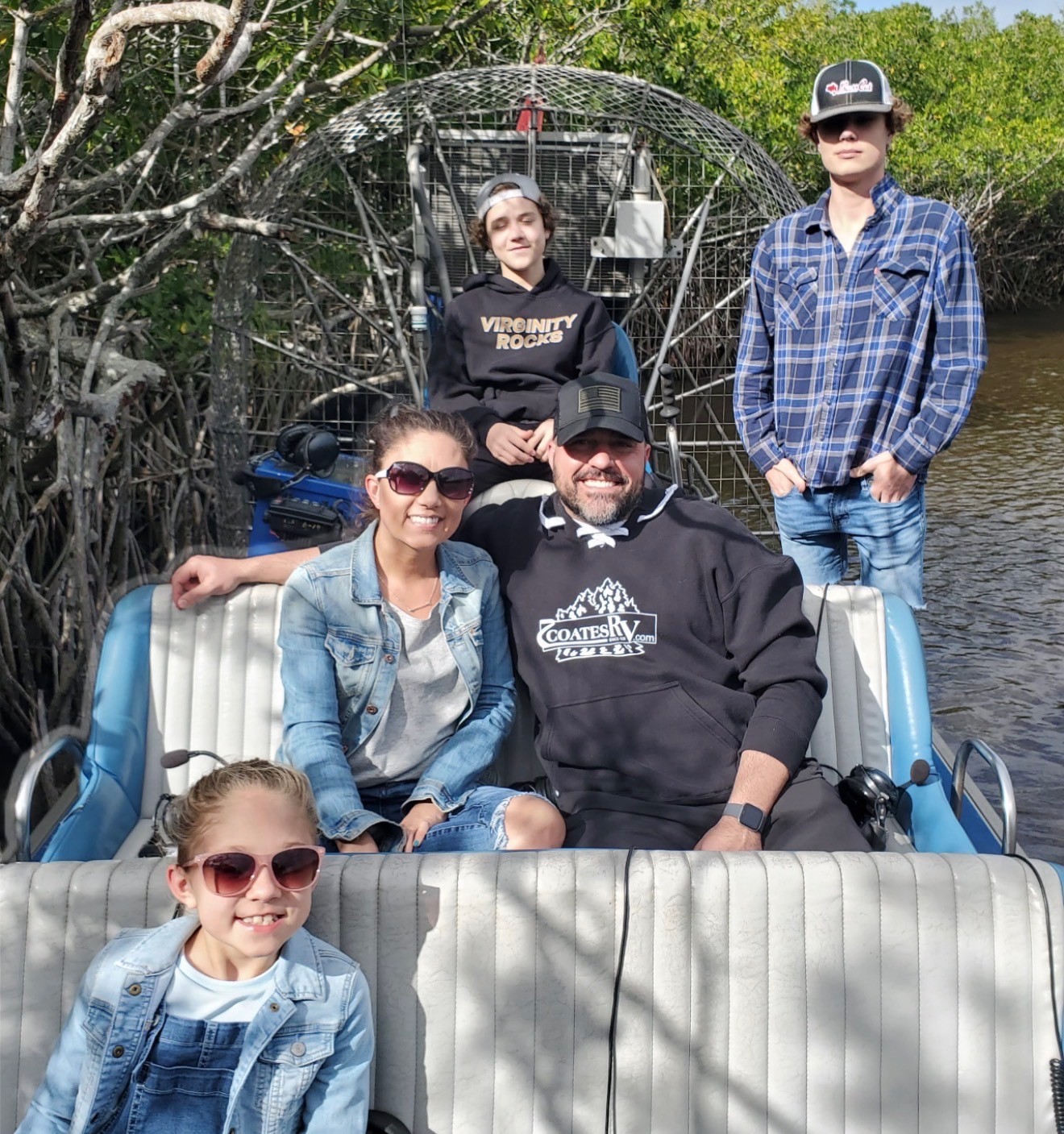 Dom Zappia with his family